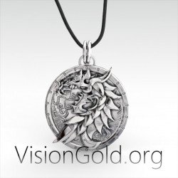 Round Dragon Necklace 0093