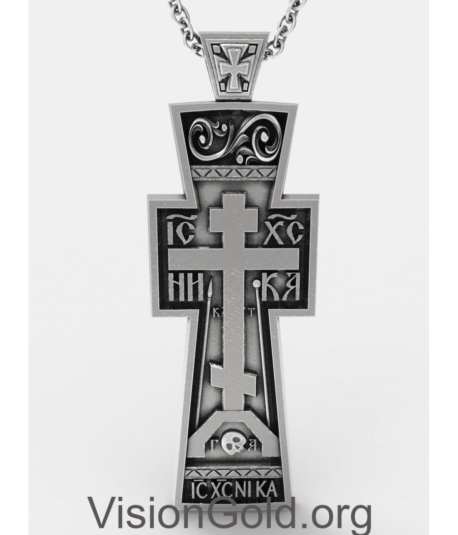 Byzantine cross jewelry, Greek orthodox baptism jewelry - Greek Jewelry Shop