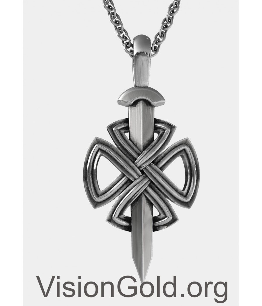 Buy 18k Gold Dagger Necklace Sword Necklace for Women sword Pendant Mens Sword  Cross Necklace Mens Statement Necklace Dagger Necklace Online in India -  Etsy