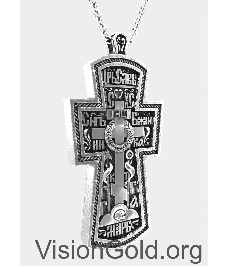 Cruz de plata 925 para hombre, cruces modernas para hombre