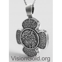 Μενταγιόν Διπλής Όψεως Με Τον Ιησού Χριστό Και Τον Αρχάγγελο