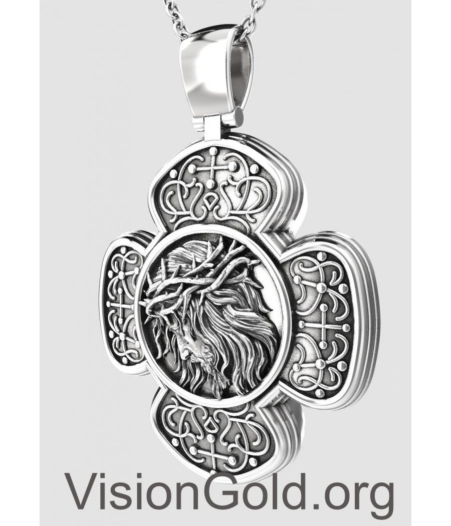 Saint Michael Archangel Guardian Angel Orthodox Cross Pendant