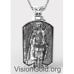 Μενταγιόν Με Τον Αρχάγγελο Μιχαήλ Τον Ταξιάρχη - Ανδρικό Κολιέ