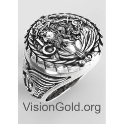 Signet Religious Christian Jesus Ring 0725