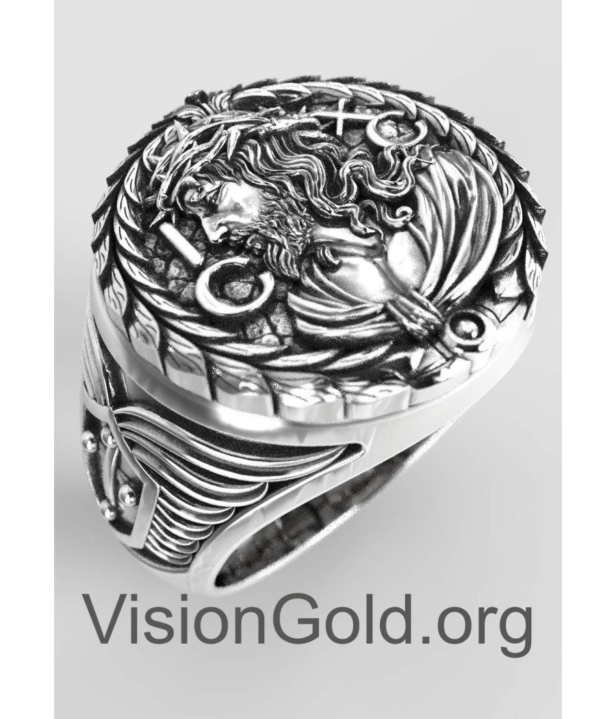 Signet Religious Christian Jesus Ring 0725