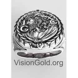 Signet Religious Christian Jesus Ring 0725