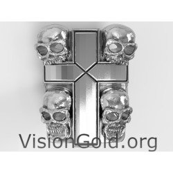 Εκπληκτικό Ασημένιο Ανωτέρας Ποιότητας Ανδρικό Δαχτυλίδι