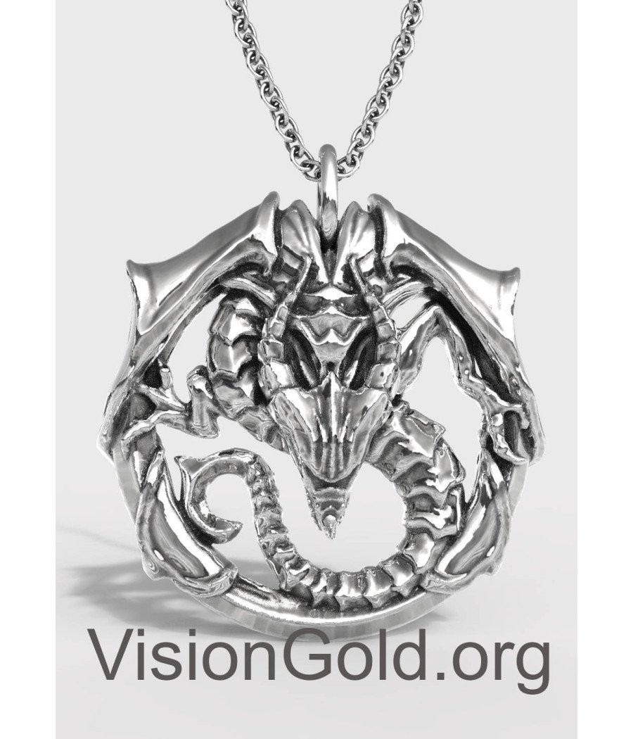 Ανδρικό Κολιέ Dragon • Ανδρικά Κολιέ • Κρεμαστά Λαιμού •