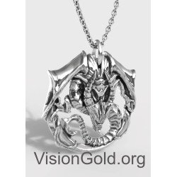 Ανδρικό Κολιέ Dragon • Ανδρικά Κολιέ • Κρεμαστά Λαιμού •