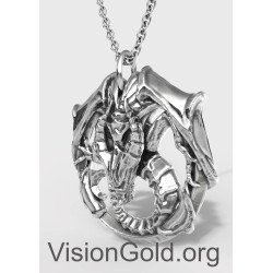 Ανδρικό Κολιέ Dragon • Ανδρικά Κολιέ • Κρεμαστά Λαιμού •