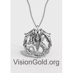 Ανδρικό Κολιέ Dragon • Ανδρικά Κολιέ • Κρεμαστά Λαιμού •