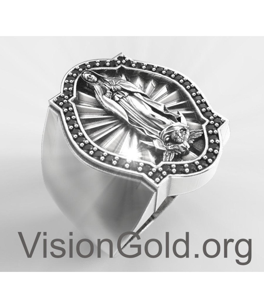 Anillo de Nuestra Señora de Guadalupe para hombre 0762