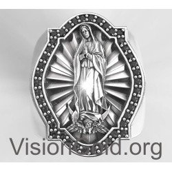 Anillo de Nuestra Señora de Guadalupe para hombre 0762