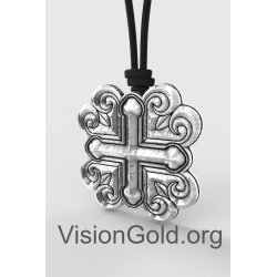 Artistic Cross Necklace, Gross Cross Chain Pendant - Mens