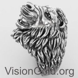 Ανδρικο Δαχτυλιδι,Δαχτυλίδι Λιοντάρι,Ανδρικό Δαχτυλίδι Λιοντάρι