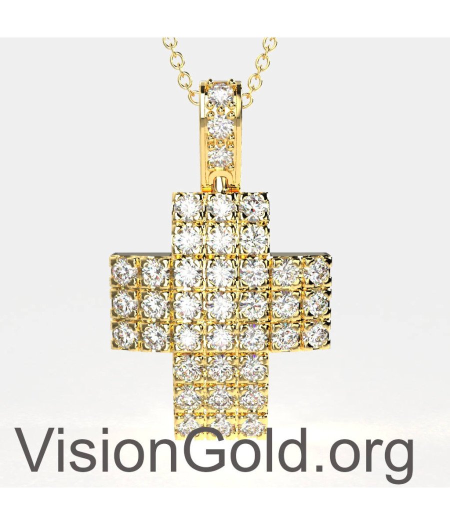 Doopkruisje Voor Meisje In Geel Goud 14 Karaat Doopkruisjes Workshop 0131k