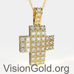 Doopkruisje Voor Meisje In Geel Goud 14 Karaat Doopkruisjes Workshop 0131k