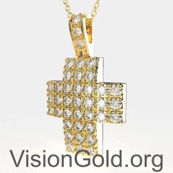 Doopkruisje Voor Meisje In Geel Goud 14 Karaat Doopkruisjes Workshop 0131k