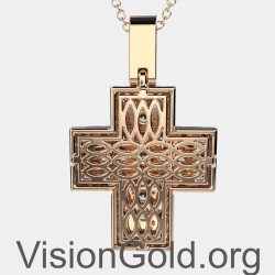 Christening Cross Necklace For Girl,Greek Orthodox Cross