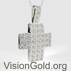 Christening Cross Necklace For Girl,Eastern Orthodox