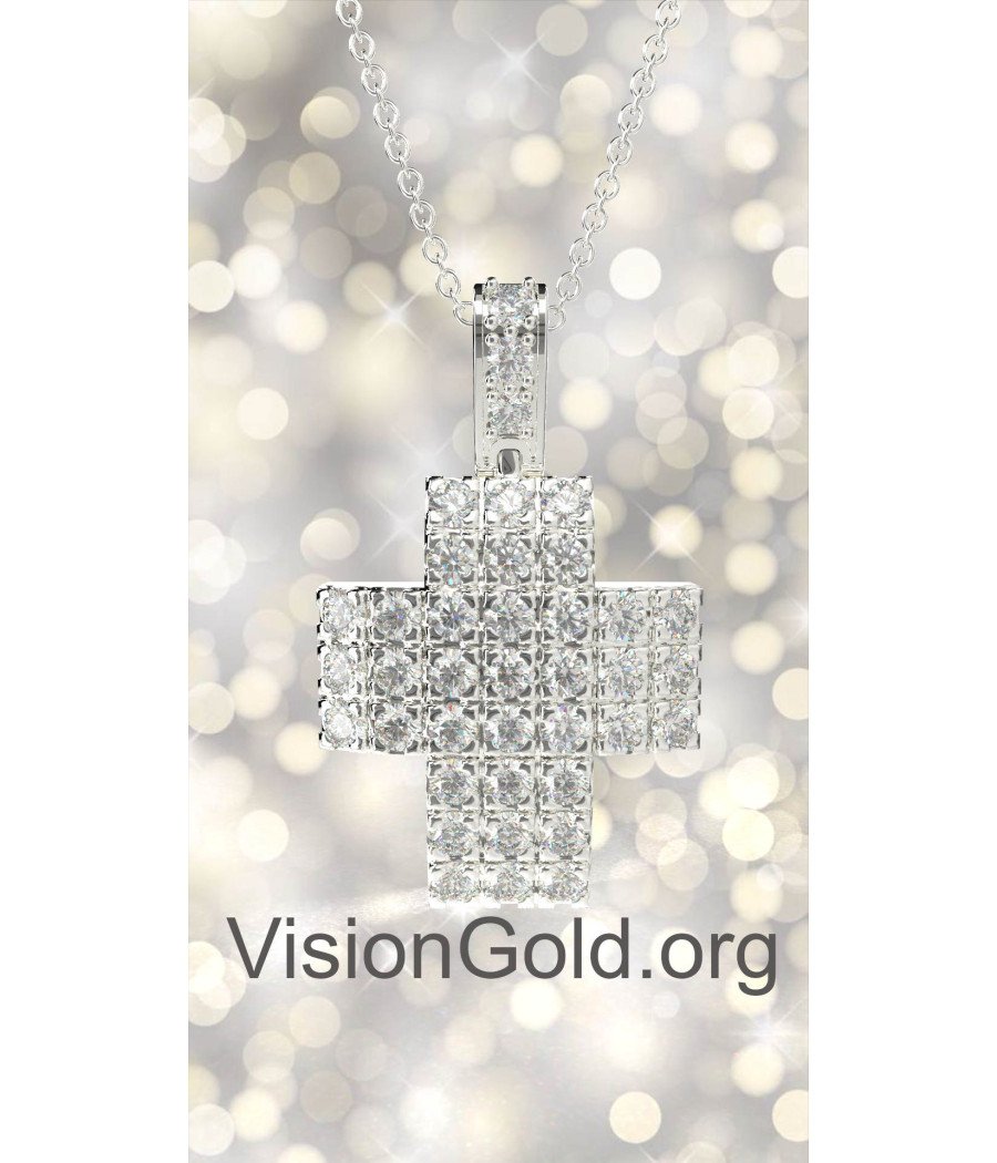Christening Cross Necklace For Girl,Eastern Orthodox