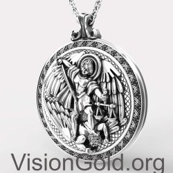 St. Michael Patron Saint Medal - Silver Archangel Saint Michael