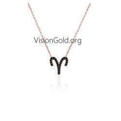 Zodiac sign necklace Aries