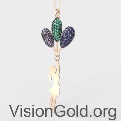 Κολιέ Κορίτσι Με Μπαλόνι - Δώρο Για Την Κόρη