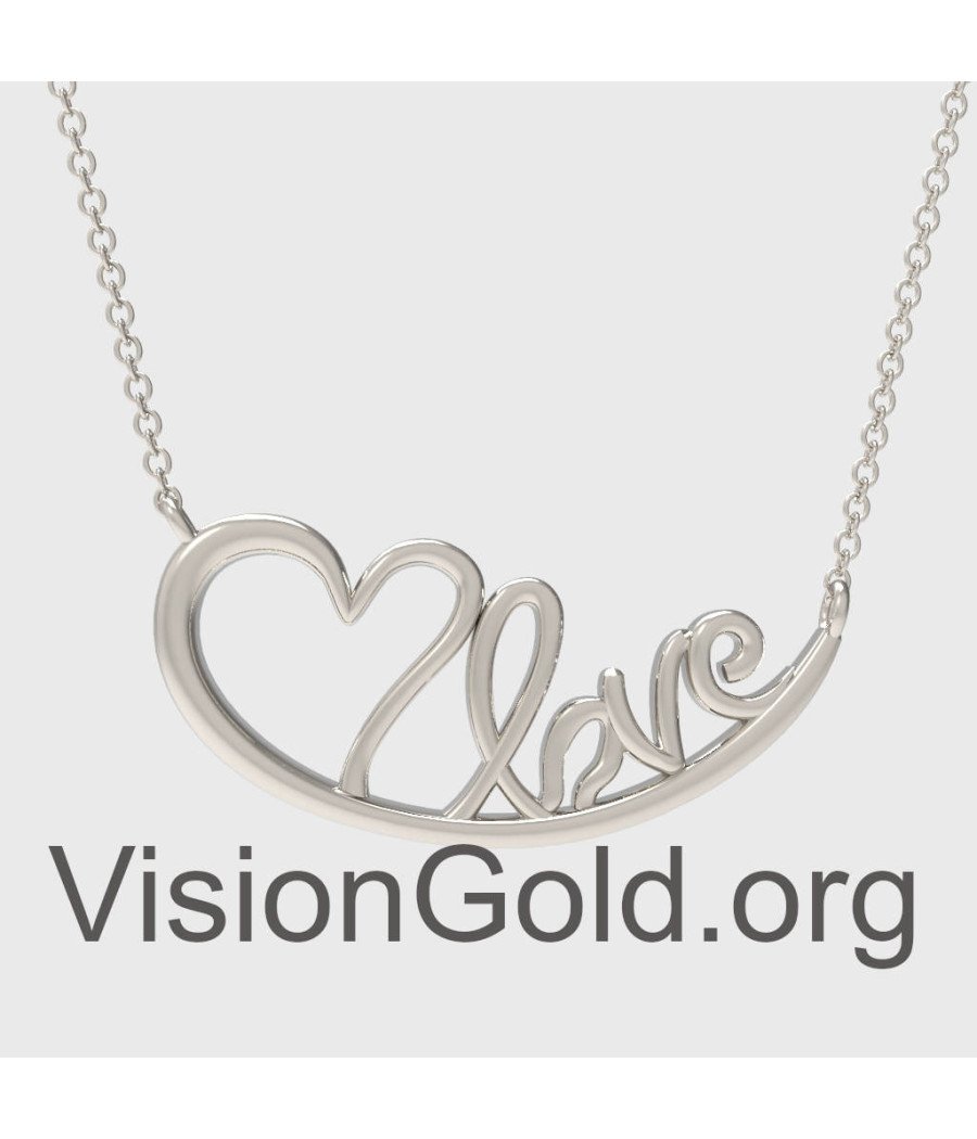 Κολιέ Καρδιά Love -Graffiti Κολιέ Καρδιά Love 0821L
