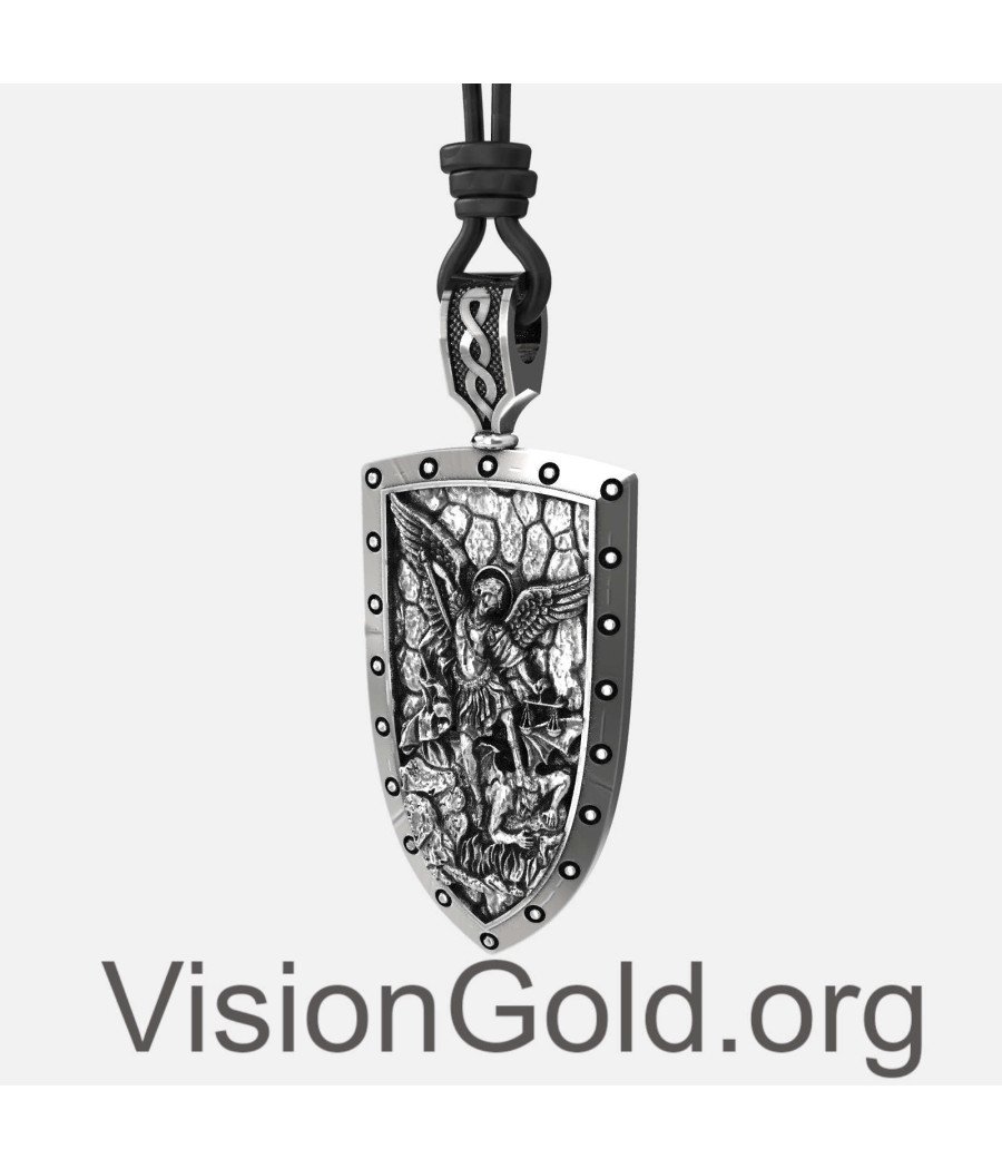 Archangel Michael Patron Saint of Law Enforcement Silver Men