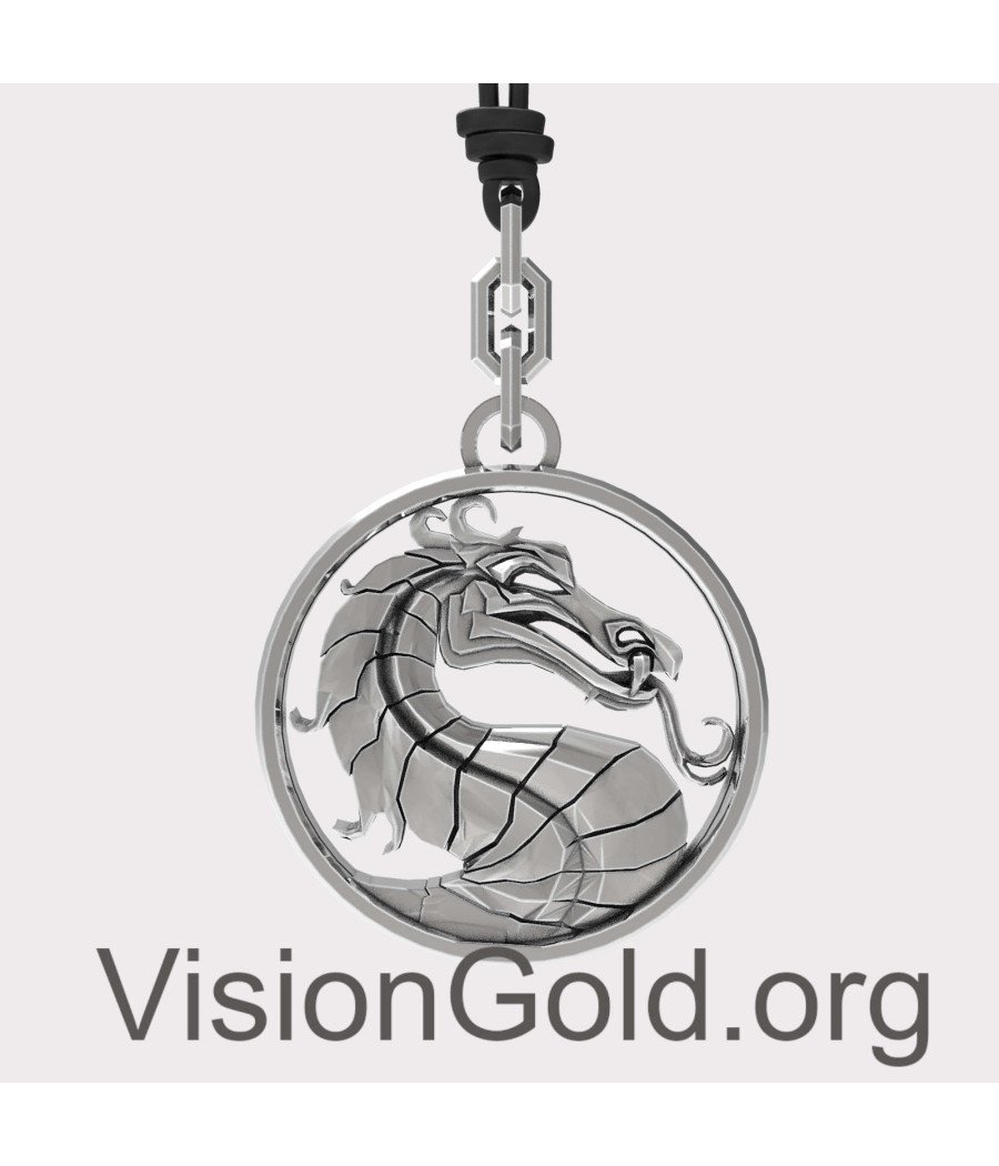 Silver Dragon Pendant 0308