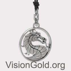 Silver Dragon Pendant 0308