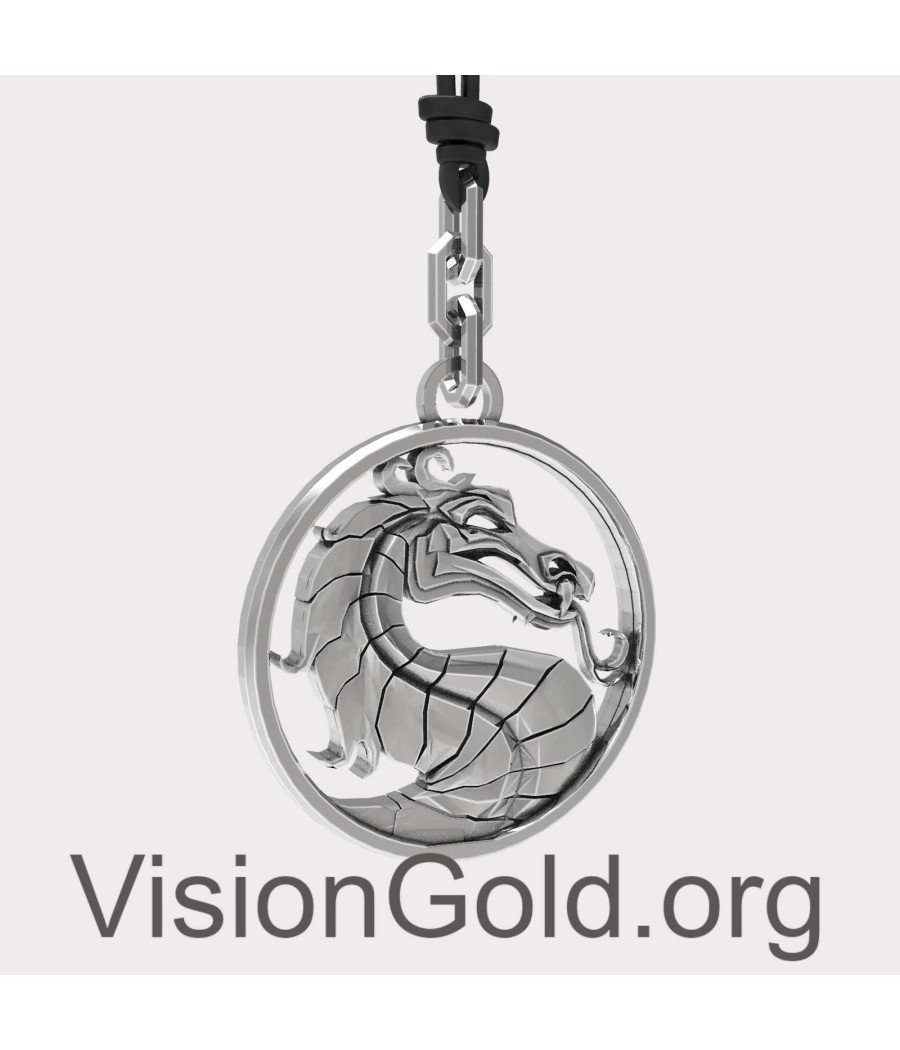 Silver Dragon Pendant 0308