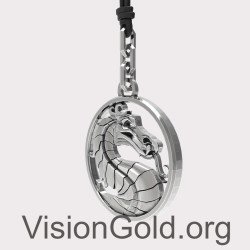 Silver Dragon Pendant 0308