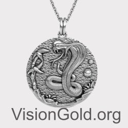 Cobra Kai Snake Pendant - Cobra Kai Snake Necklace  0309