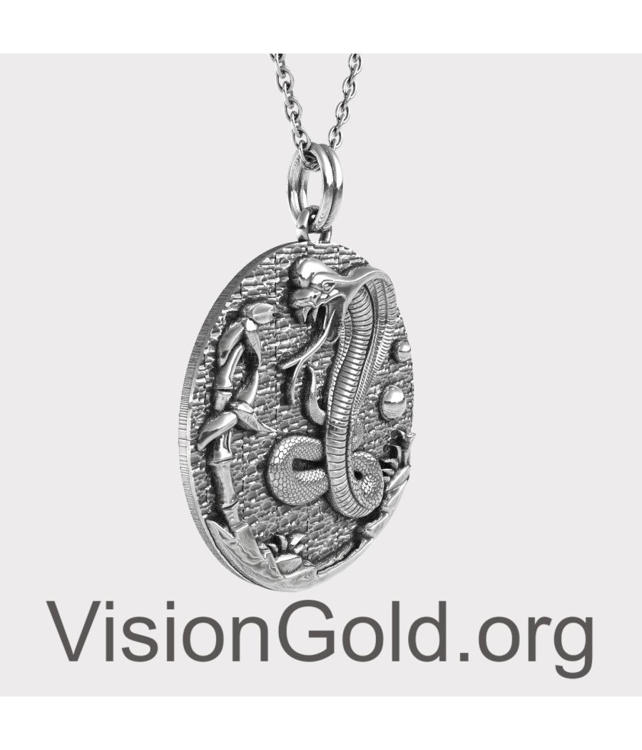 Cobra Kai Snake Pendant - Cobra Kai Snake Necklace 0309