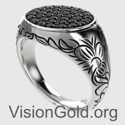 Anello da uomo Chevalier con pietre 0055