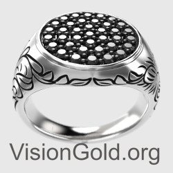 Anello da uomo Chevalier con pietre 0055