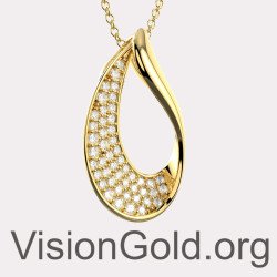 Изысканное золотое колье для женщин 0829K