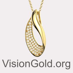 Изысканное золотое колье для женщин 0829K