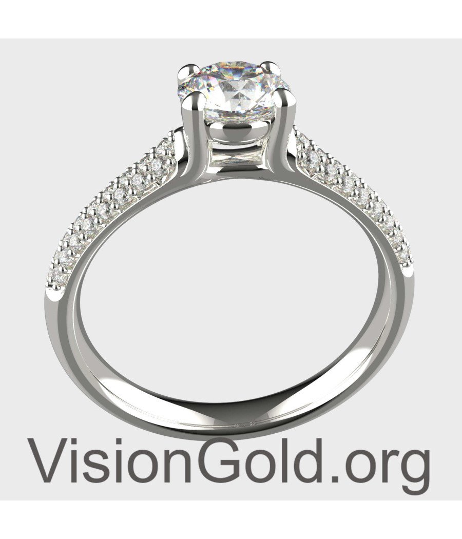 Diamond Half-Carat Engagement Ring 0,50 Ct MON-0344MP