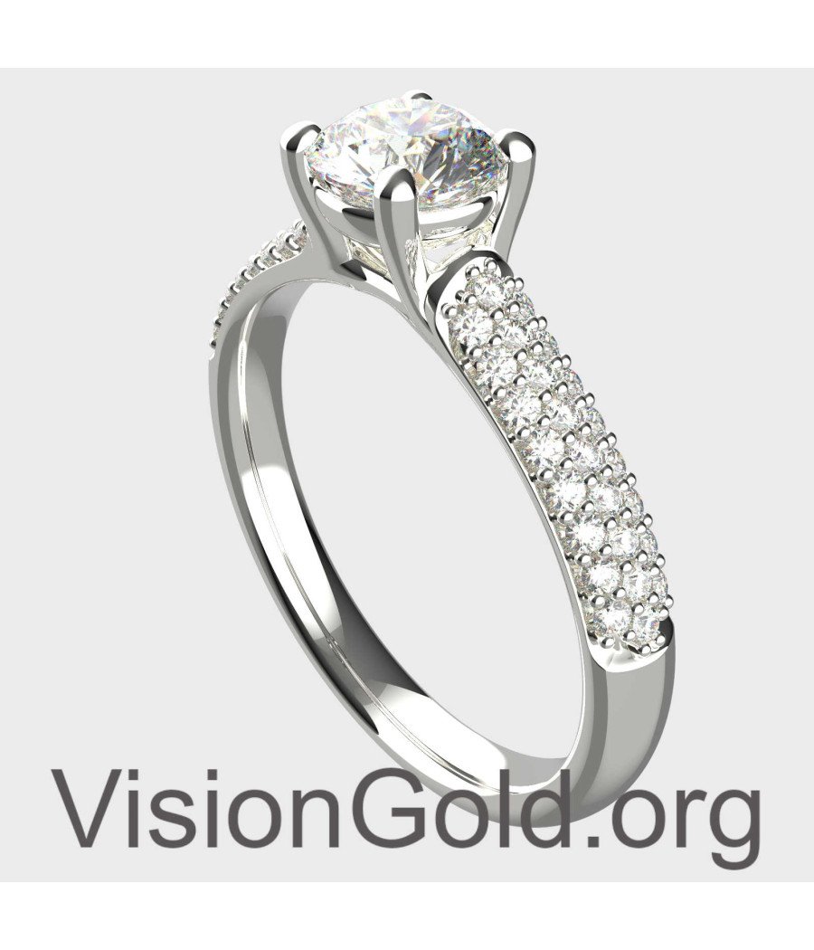 Diamond Half-Carat Engagement Ring 0,50 Ct MON-0344MP