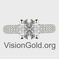 Diamond Half-Carat Engagement Ring 0,50 Ct MON-0344MP