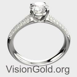 Half Carat Diamond Engagement Ring MON-0346MP