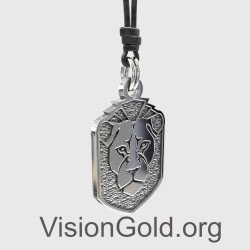 Silver Lion Pendant Necklace for Men 0332