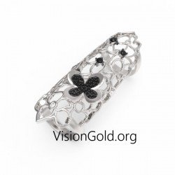 Nueva joyería de anillo de mujer hecha a mano única para dos