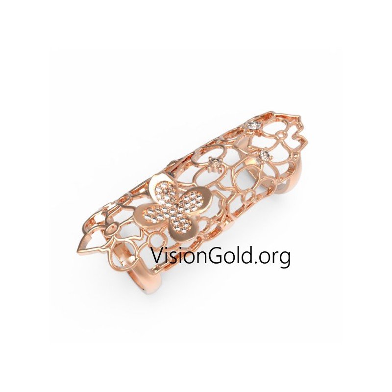 Nueva joyería de anillo de mujer hecha a mano única para dos