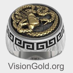 Altgriechischer Medusa Ring - Medusa Ringe 0795