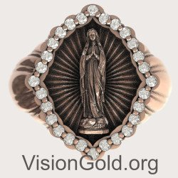 Католическое кольцо Богоматери Гваделупской 1336R