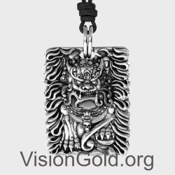 Chinese Mythical Dragon Medallion 0340